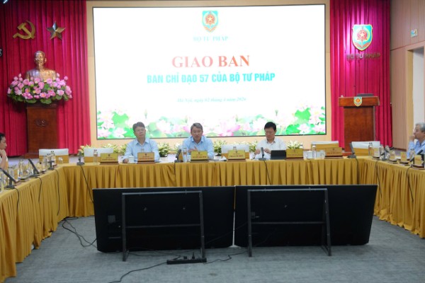 Giao ban Ban Chỉ đạo 57 của Bộ Tư pháp